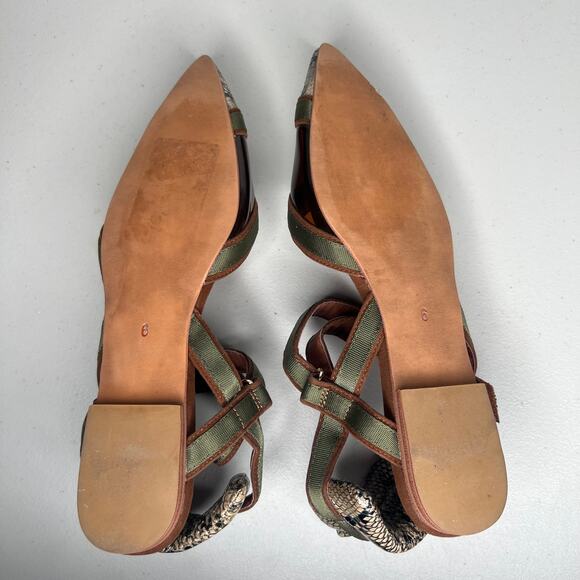 Jeffrey Campbell Python Pointed Toe Flats Size 6 - Picture 7 of 9